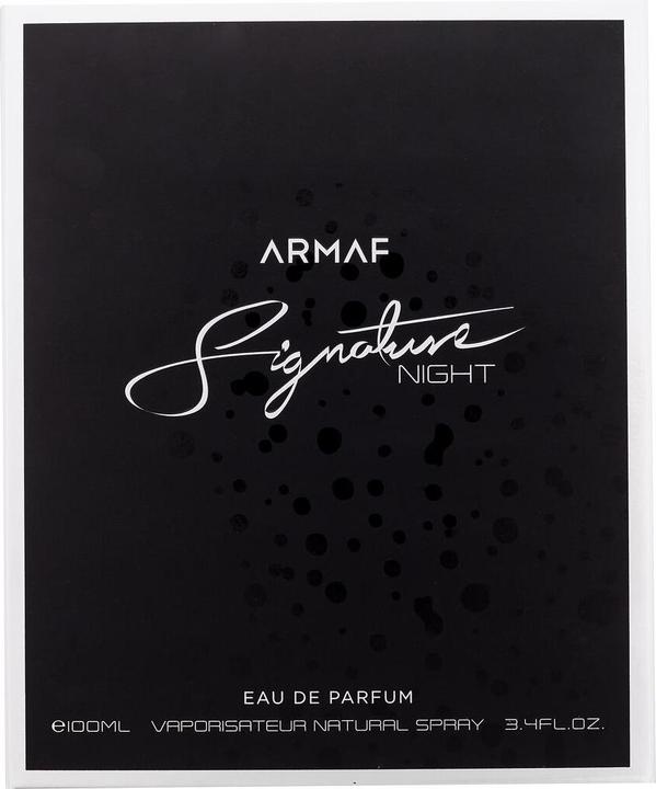 Actual product image Armaf Signature Night by Eau de Parfum Spray 100 ml (Eau de parfum, 100 ml)