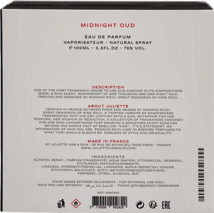 Actual product image Juliette Has a Gun midnight oud (Eau de parfum, 100 ml)