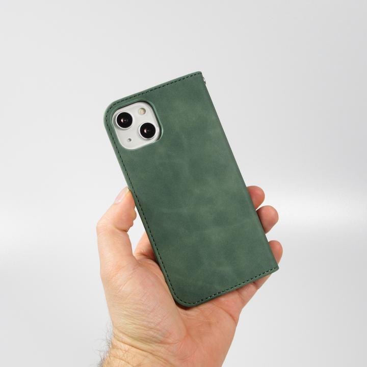Produktbild PhoneLook Leder Tasche Flip Wallet vintage mit Magnetverschluss und Kartenhalter (Apple iPhone 13)