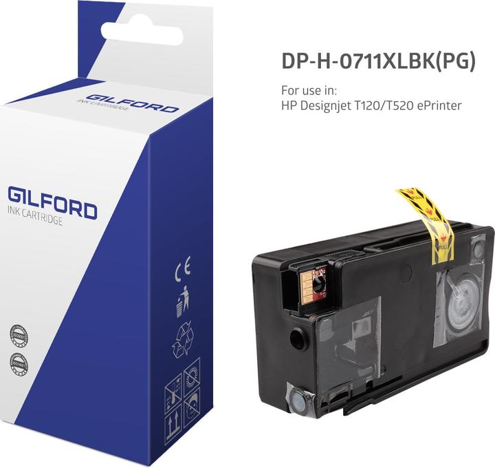 Image du produit Gilford Blaek Sort Dh-711Xlbk 80ml - Dj