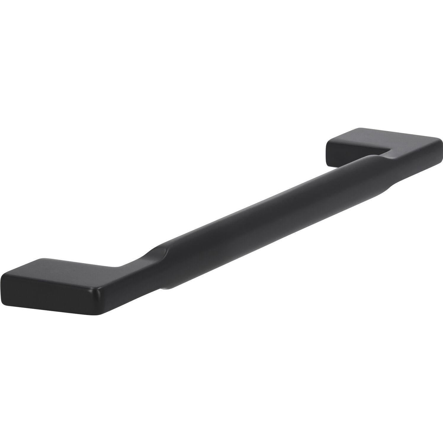 Siro, Möbelgriff, Griff Baton LA 160 mm, Breite 180 mm, Zinkdruckguss schwarz matt