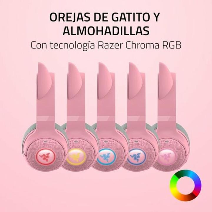 Productafbeelding Razer Kraken Kitty V2 BT - Kwarts (Draadloze)