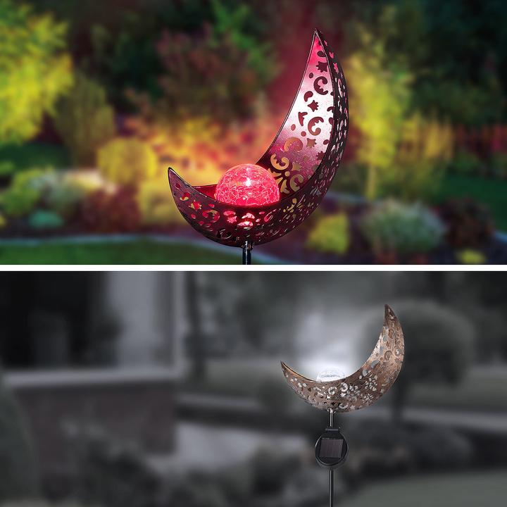 Immagine prodotto Lunartec Luce solare lunare con LED RGB e picchetto di terra, IP44 (IP44)