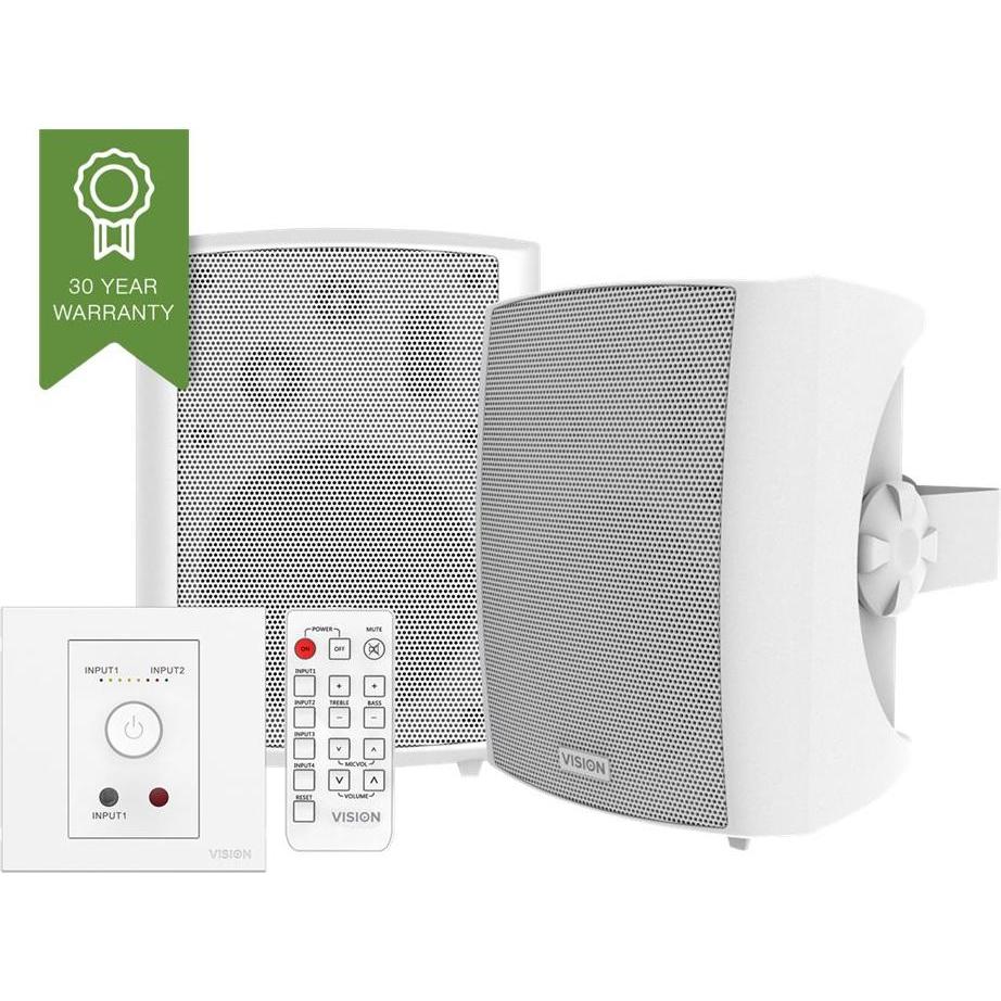 Vision Techconnect SP-1800+TC3-AMP, Altoparlante PA, Bianco