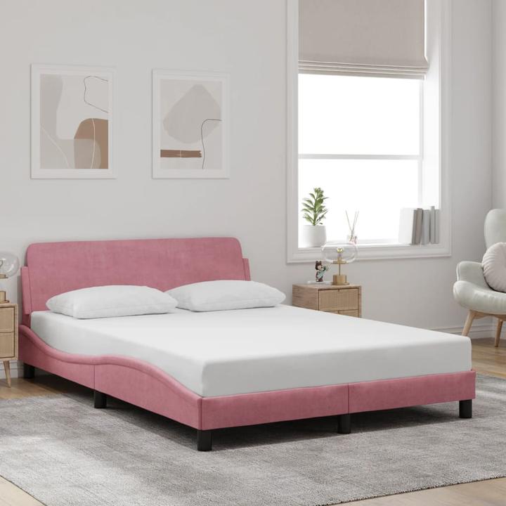 Immagine prodotto vidaXL Struttura letto con testiera in velluto (140 x 200 cm)
