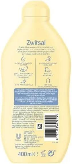 Productafbeelding Zwitsal Baby Foam Bath Soap Free Gentle And Safe For Baby