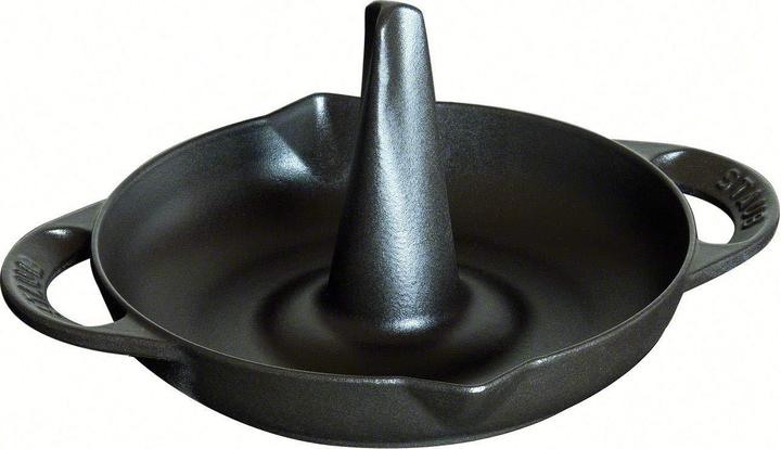 Staub Hähnchenbräter (24 cm, Bräter + Schmortopf, Gusseisen)