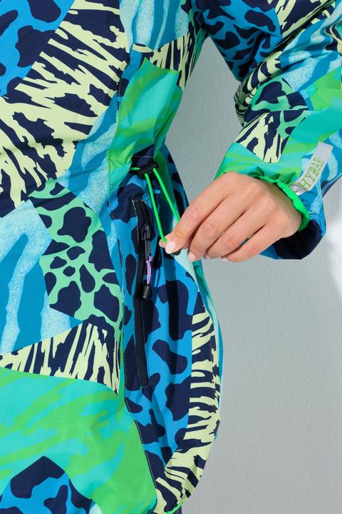 Actual product image Ulla Popken Animal Print Rain Jacket (50, 52)