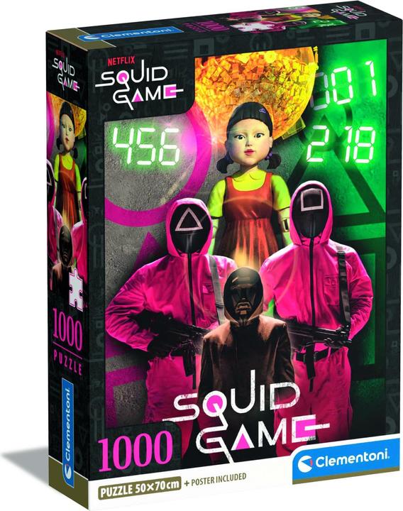 Clementoni Pzl 1000 Squid Game Reef 39693 (1000 pezzi)