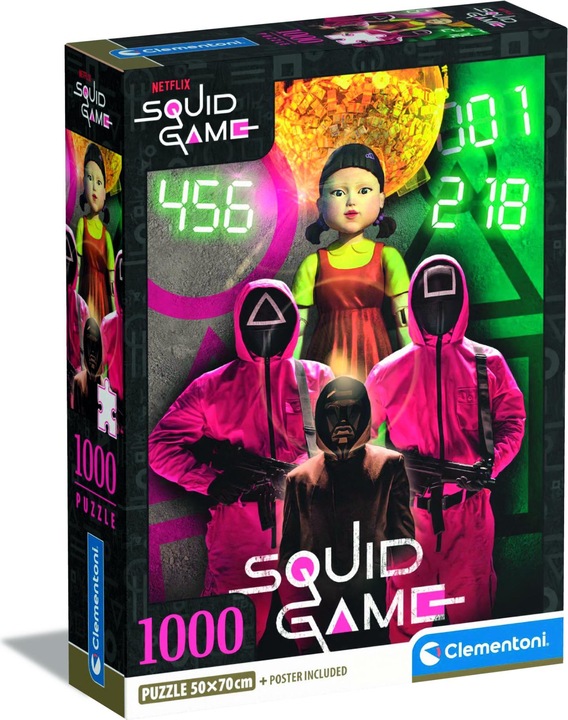 Immagine prodotto Clementoni Pzl 1000 Squid Game Reef 39693 (1000 pezzi)