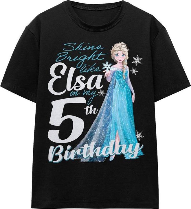 Produktbild Disney Frozen Bright Like Elsa TShirt 5. Geburtstag (L)