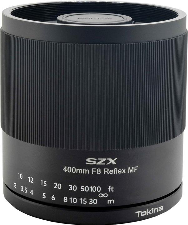 Actual product image Tokina SZX 400mm 1:8 MF Reflex for T-Mount adapter (C-mount, APS-C / DX, full size, Micro Four Thirds)