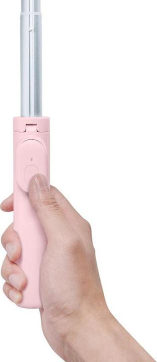 Actual product image Spigen Selfiestick S570W MagSafe Tripod Bluetooth misty rose AMP06403