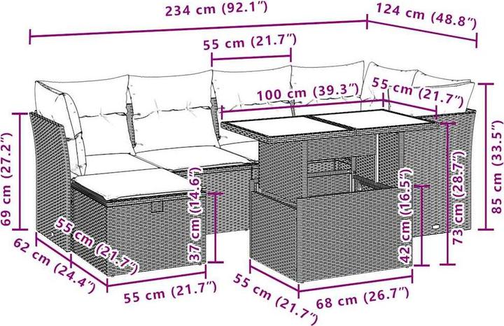Produktbild vidaXL Zoya
