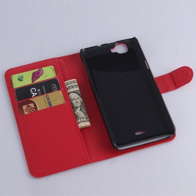 Image du produit MU Classic Série de couvertures de livres en cuir Litchi (Wiko Rainbow 4G)