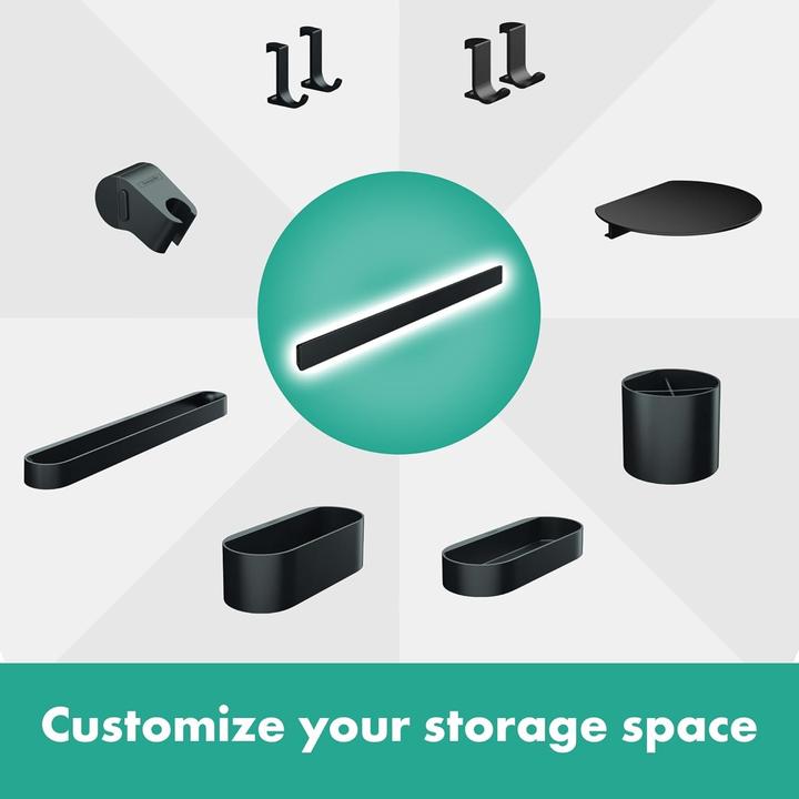 Produktbild hansgrohe HG Bundle WallStoris 105 mattschwarz