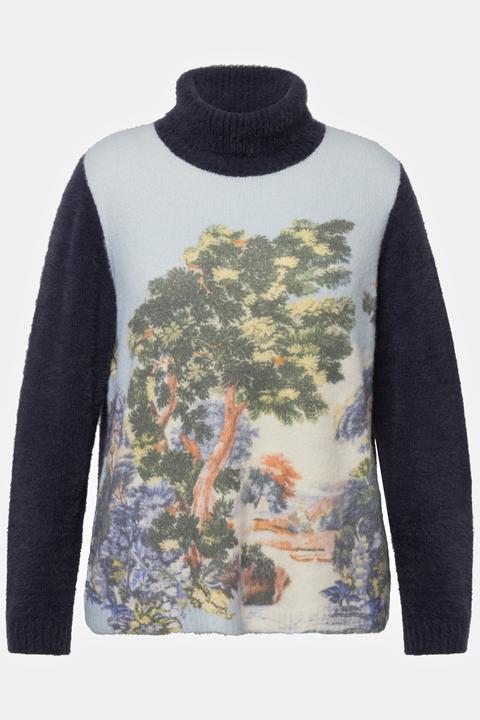 Produktbild Ulla Popken Pullover, Landschaft, Rollkragen, Langarm (46, 48)