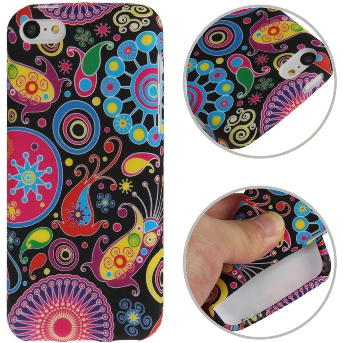 Thumbnail - König Design Handyhülle TPU Case für Handy Apple iPhone 5C (Apple iPhone 5), Smartphone Hülle, Mehrfarbig