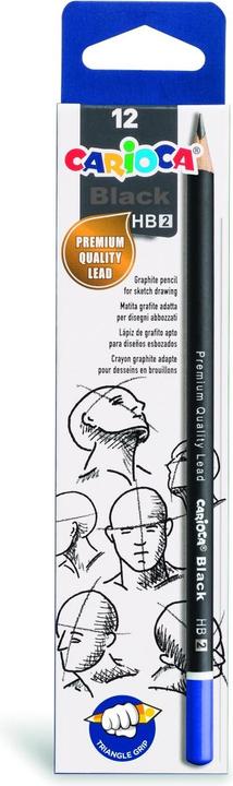 Actual product image Carioca grey pencil HB triangular (HB, 12x)