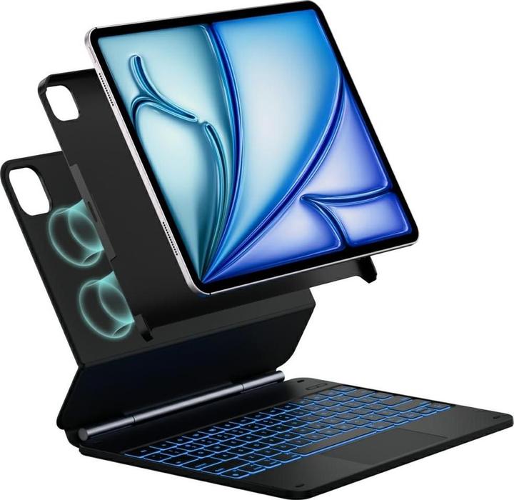 Image du produit Typecase Case Edge+ with keyboard for iPad Air 13" 2024/2025 carbon fiber (Apple iPad Air 13 2024, Apple iPad Air 13 2025, Apple iPad Air 13 2026)