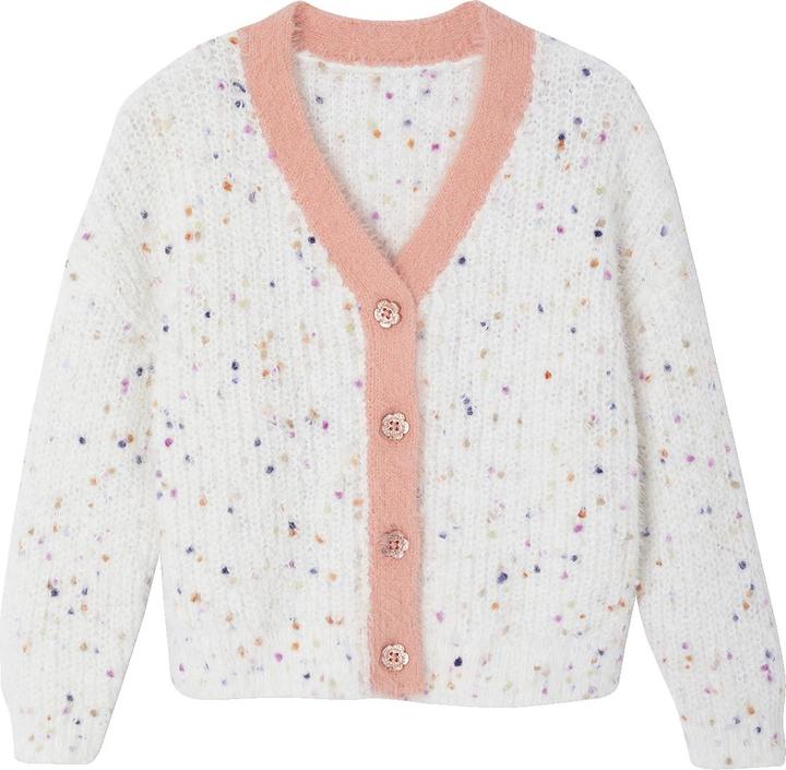 Actual product image Vertbaudet Mädchen Strickjacke mit V-Ausschnitt aus Musterstrick (86)