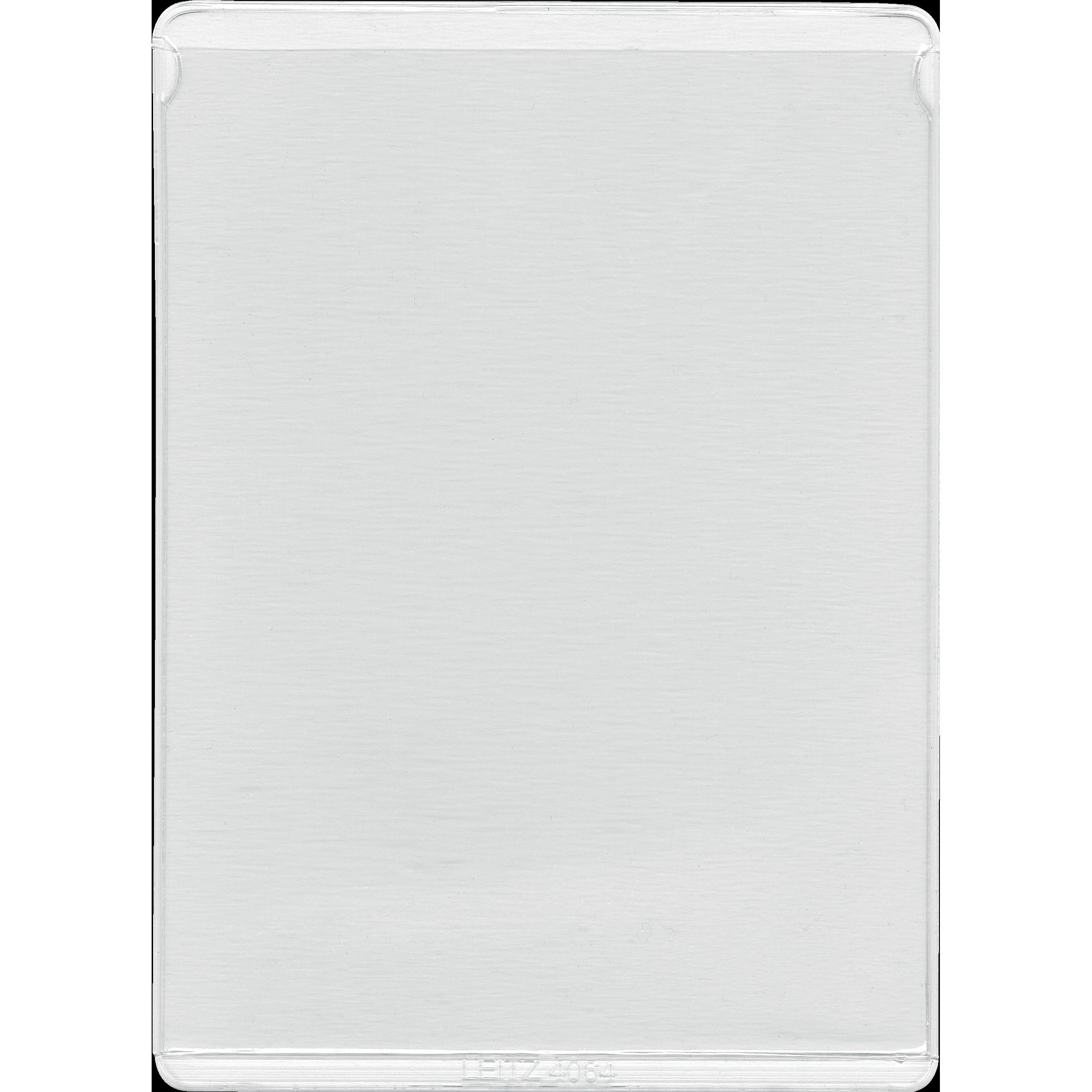 Leitz, Mappe, Ausweishülle für, 65 x 100 mm, PVC, genarbt, 0,20 mm oben offen, Weichfolie, für Personalausweis (25 x)