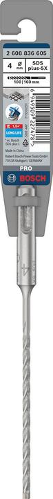 Produktbild Bosch Zubehör PRO SDS plus-5X Hammerbohrer, 4 x 100 x 160 mm (4 mm)