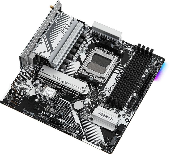 Actual product image AsRock MB AMD AM5 A620M PRO RS WiFi (AM5, AMD A620, mATX)