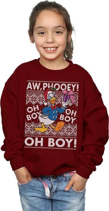 Produktbild Disney Donald Duck Christmas Fair Isle Sweatshirt Mädchen (152, 158)