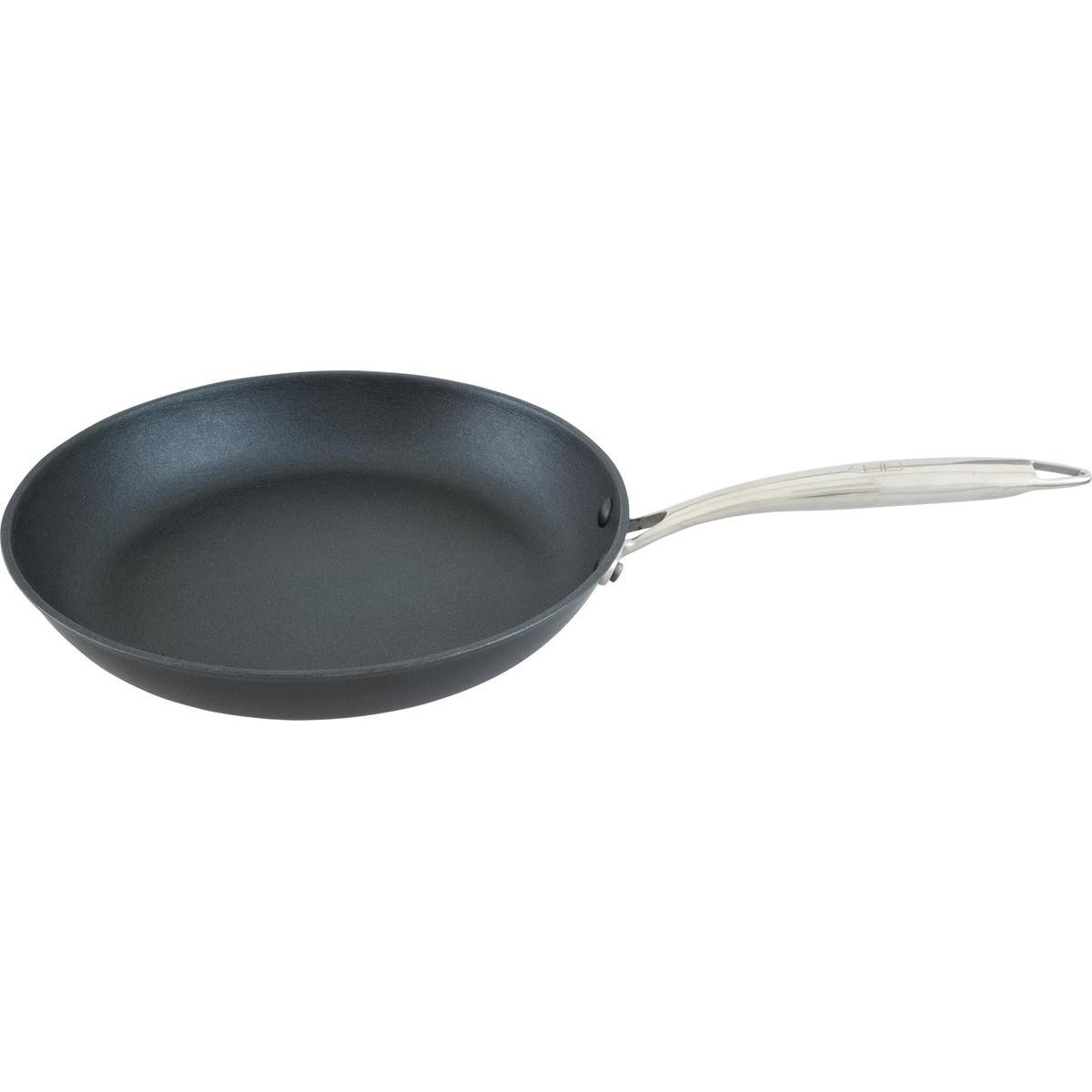 Point Virgule Pan--moi licht gietijzeren braadpan met excalibur coating 26cm, Padella + Pentola, Nero