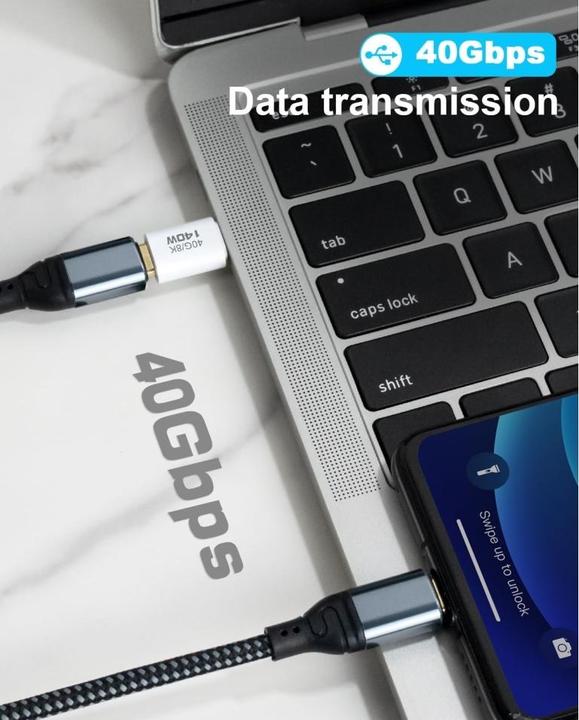 Produktbild PowerGuard USB-C Short Extension Male/Female Adapter USB 3.1 140W 40 GBit/s (USB 3.1, 140 W)