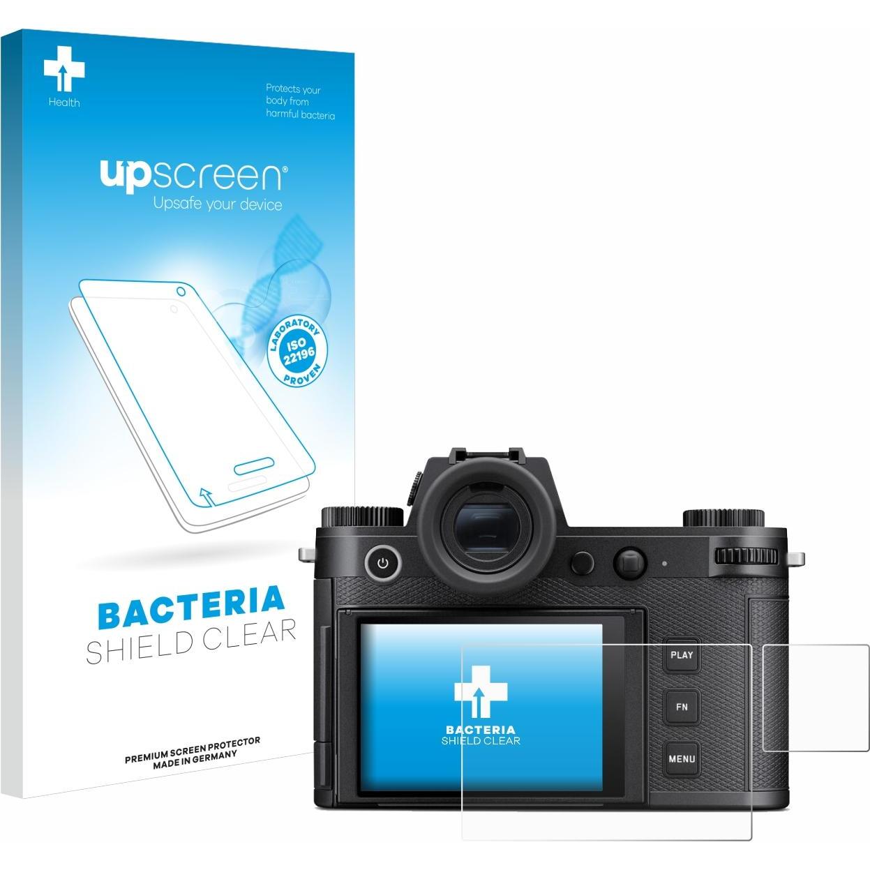 upscreen Schutzfolie Displayschutz Displayschutzfolie Folie Klar antibakteriell (Displayschutz), Kameraschutz