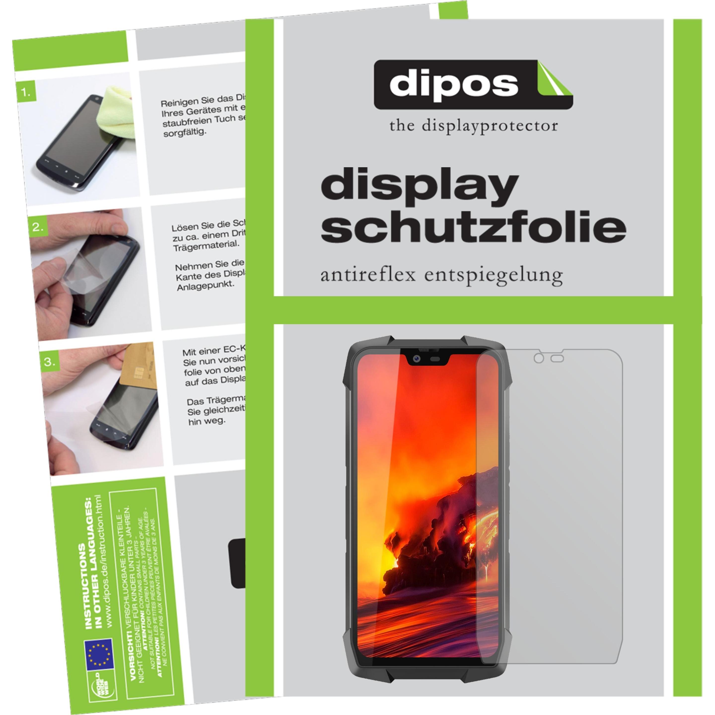 Dipos Displayschutzfolie Antireflex (5 Stück, Blackview BV9700 Pro), Smartphone Schutzfolie, Transparent