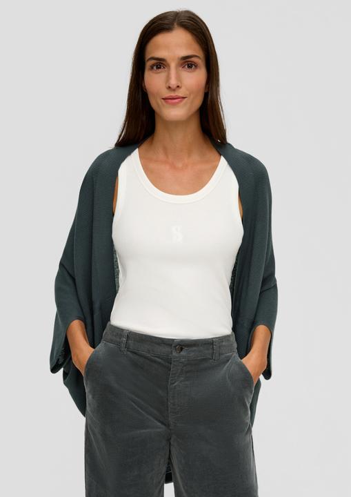 Produktbild s.Oliver Indoor-Poncho Poncho in Strickmuster (One Size)