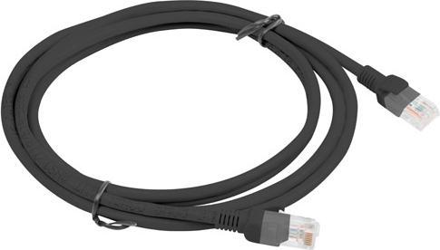 Produktbild Lanberg PCU6-10CC-0200-BK Netzwerkkabel 2 m Cat5e U/UTP (UTP) Schwarz (U/UTP, CAT5e, 2 m)