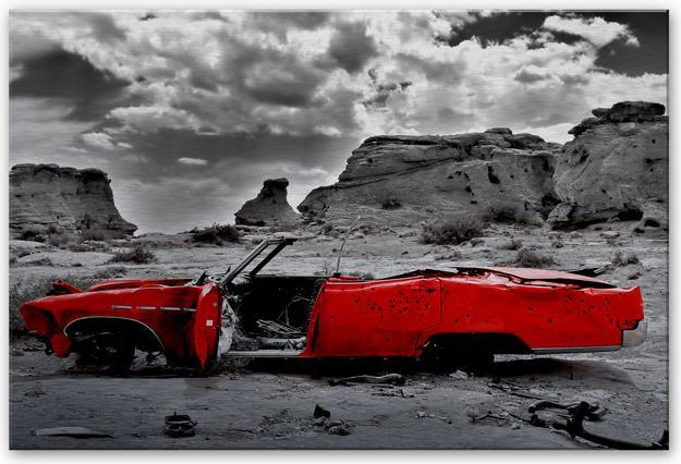 Immagine prodotto Trenddeko Cadillac Rosso (60 x 40 cm)