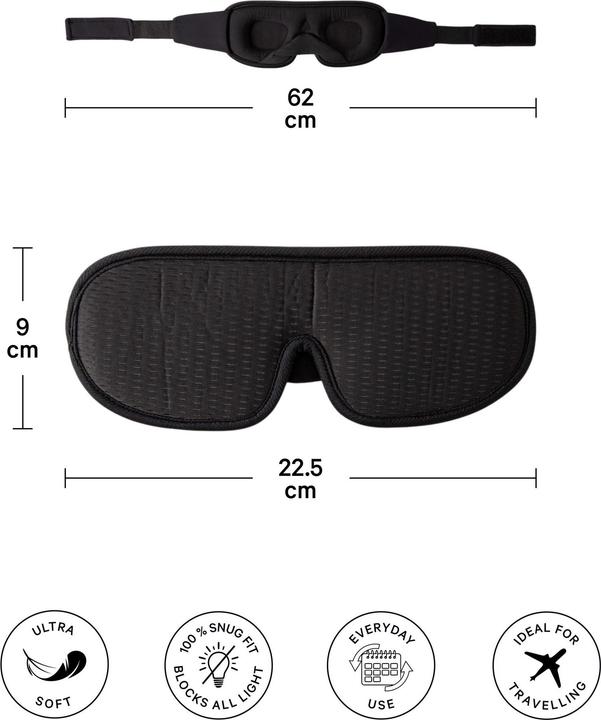 Actual product image Noya 3D eye mask (Sleeping mask)