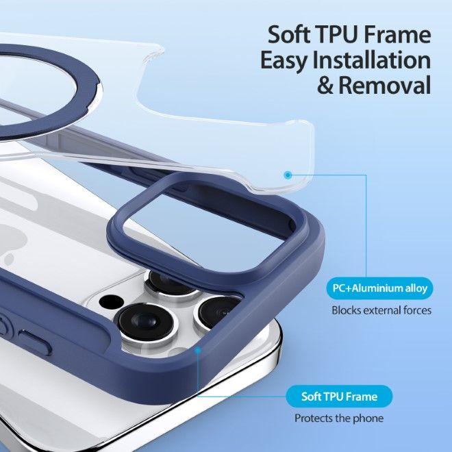 Immagine prodotto Dux Ducis Custodia in pelle Skin X Pro 360° Ring Stand Series (Apple iPhone 16 Pro)