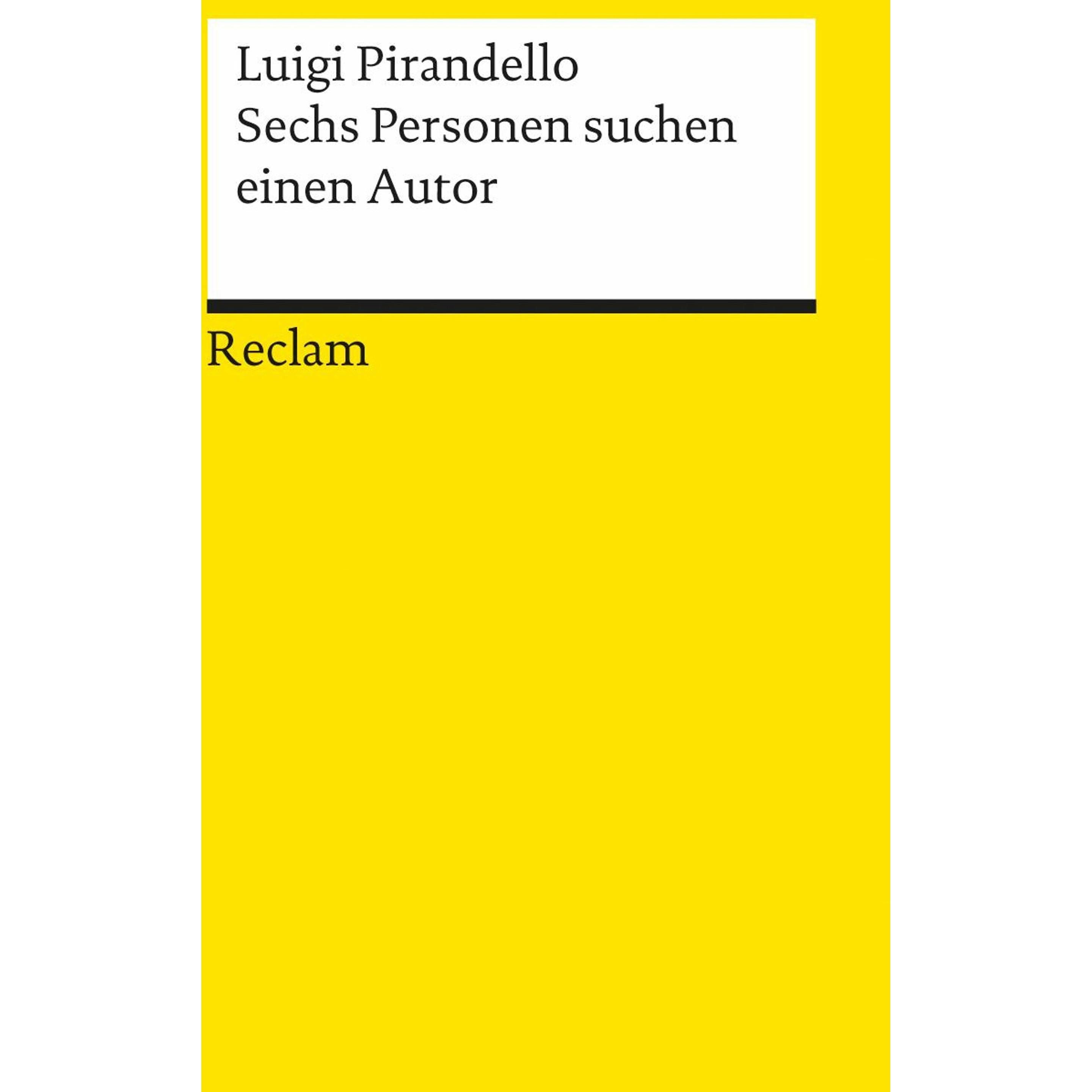 Sechs Personen suchen einen Autor, Belletristik von Luigi Pirandello