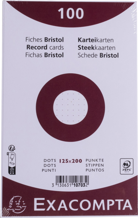 Immagine prodotto Exacompta Schede di valutazione (125 x 200 mm, 205 g/m², 100 x)