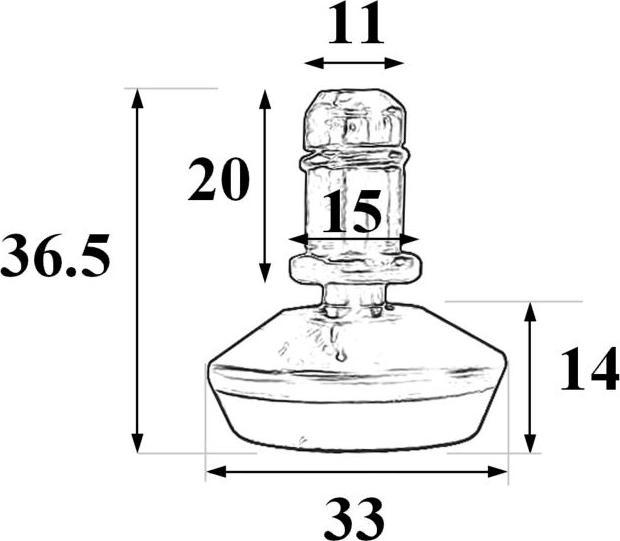 Image du produit Mendler 5er-Set Bodengleiter HWC-K74 statt Rollen - fester Stand für Bürostuhl/Esszimmerstuhl, Fussgleiter
