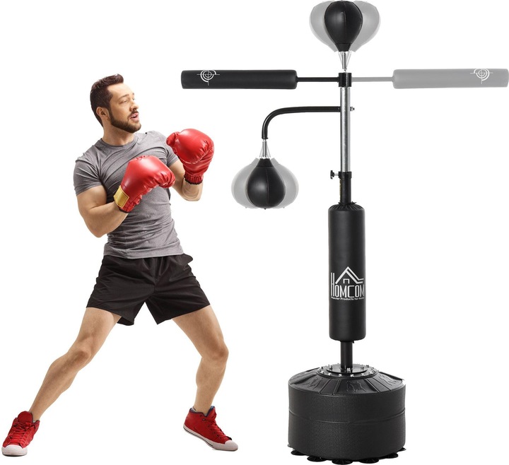 Produktbild Homcom 3-in-1 Boxstand mit 2 Speedbällen (88 cm, 11.50 kg)