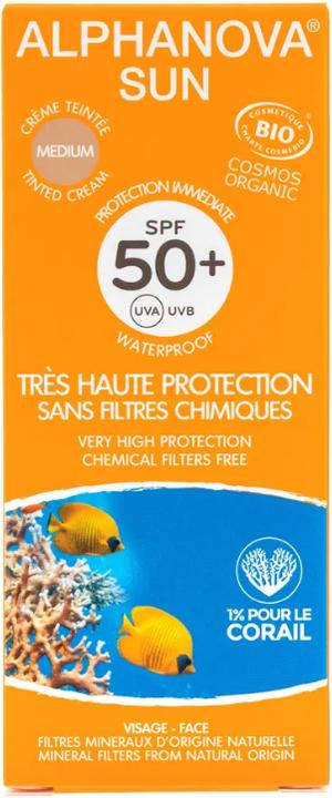 Immagine prodotto Alphanova SUN Cream Crema colorata organica SPF50+ senza nanoparticelle (Crema solare, SPF 50+, 50 ml, 500 g)