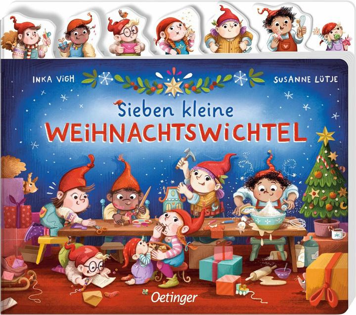 Sieben kleine Weihnachtswichtel