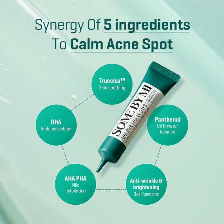 Immagine prodotto Some By Mi AHA.BHA.PHA 4Days Super Miracle Spot Crema All Kill (30 ml, Crema 24h)