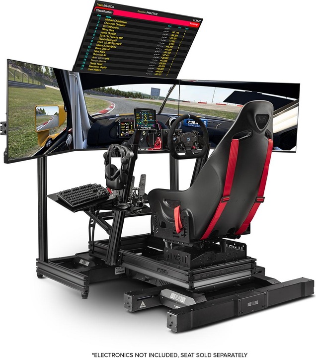 Immagine prodotto Next Level Racing F-GT Elite Cockpit in alluminio per simulatori - Edizione con piastra delle ruote