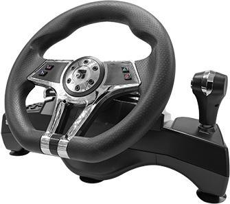 Actual product image Xtreme Hurricane Black USB Steering + Analog/Digital Pedals PlayStation 5 (PS5)