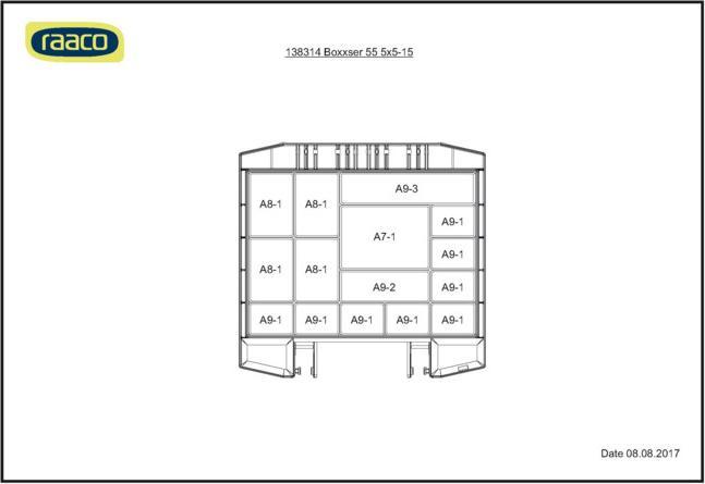 Immagine prodotto Raaco Boxxser 55 5x5-15