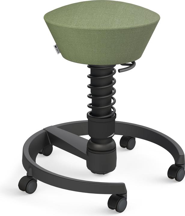 Immagine prodotto Aeris Sgabello Swopper 102HBSTBK nero/verde, con ruote