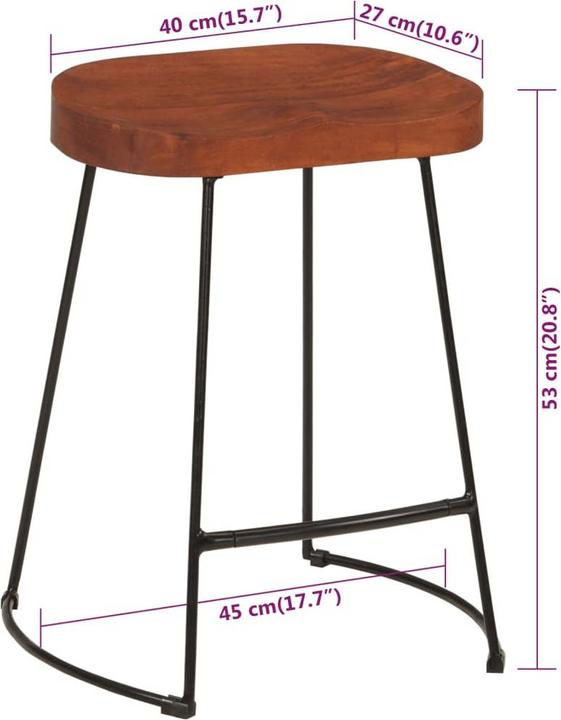 Produktbild vidaXL Barhocker